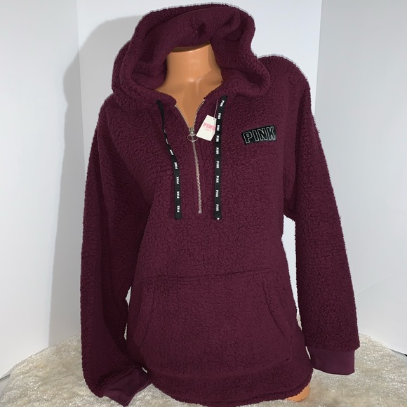 Victoria’s Secret Sherpa Burgundy LARGE - Picture 6 of 8